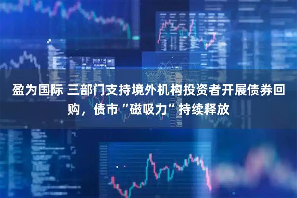 盈为国际 三部门支持境外机构投资者开展债券回购，债市“磁吸力”持续释放